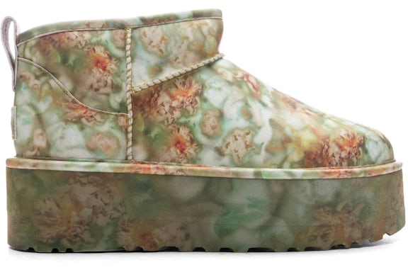 UGG Classic Ultra Mini Platform Boot Collina Strada Green Floral - image 1