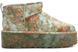 UGG Classic Ultra Mini Platform Boot Collina Strada Green Floral - image 1