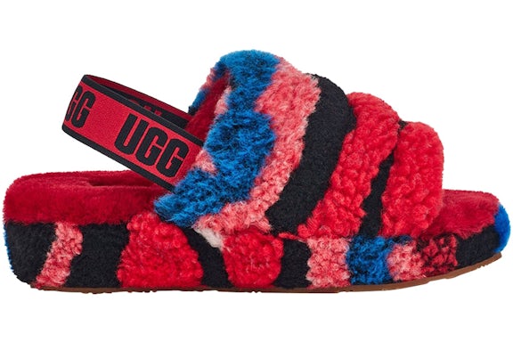UGG Fluff Yeah Slide Cali Collage Red (Women's) - image 1