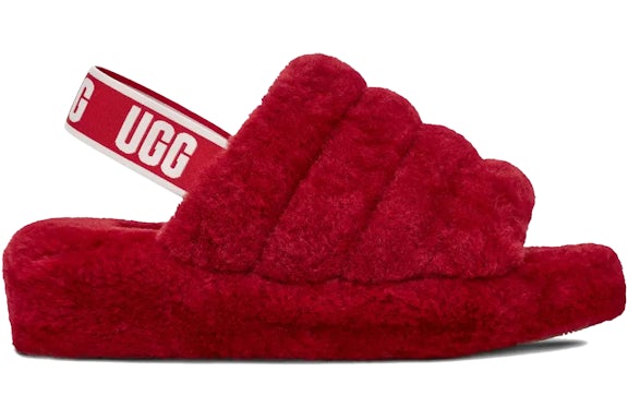 UGG Fluff Yeah Slide Samba Red (Women's) - image 1