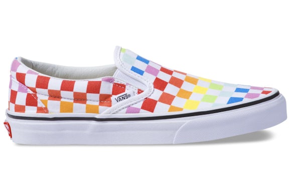 Vans Classic Slip-On Rainbow Checkerboard - image 1