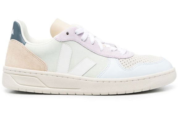 Veja V-10 Suede Jade White Multico - image 1