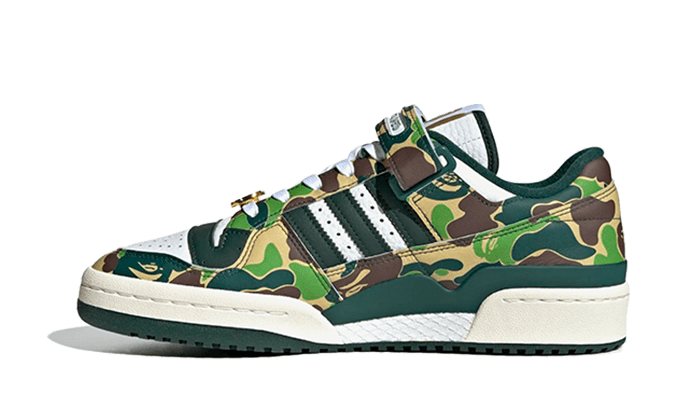 Adidas Forum 84 Low Bape 30th Anniversary Green Camo - image 1