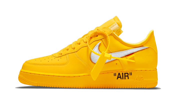 Nike Air Force 1 Low Off-White University Gold Metallic Silver - image 1