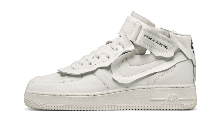 Nike Air Force 1 Mid Comme Des Garcons White - image 1