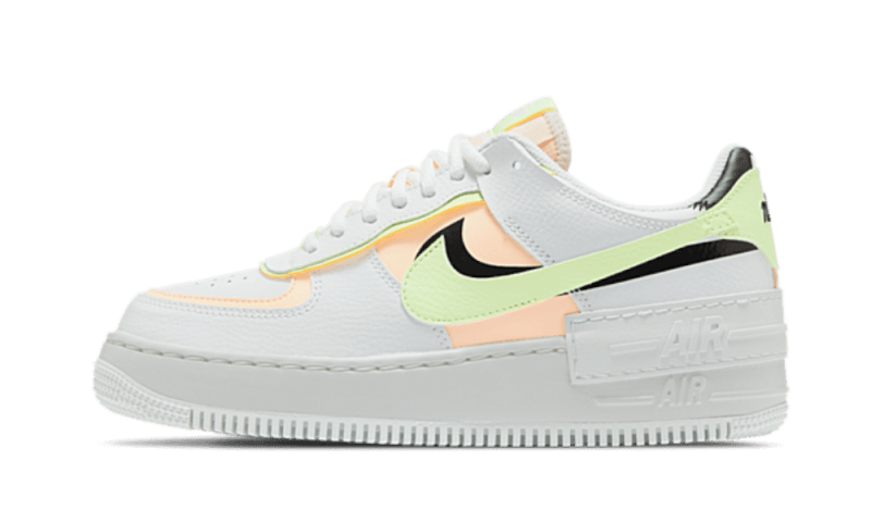 Nike Air Force 1 Shadow Summit White Barely Volt Crimson Tint - image 1