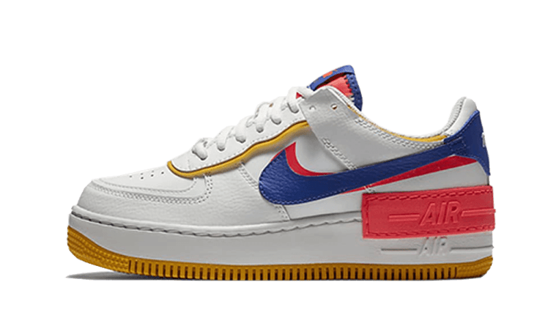 Nike Air Force 1 Shadow White Flash Crimson Astronomy Blue - image 1