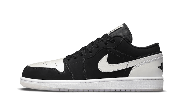 Air Jordan 1 Low Black White Diamond - image 1