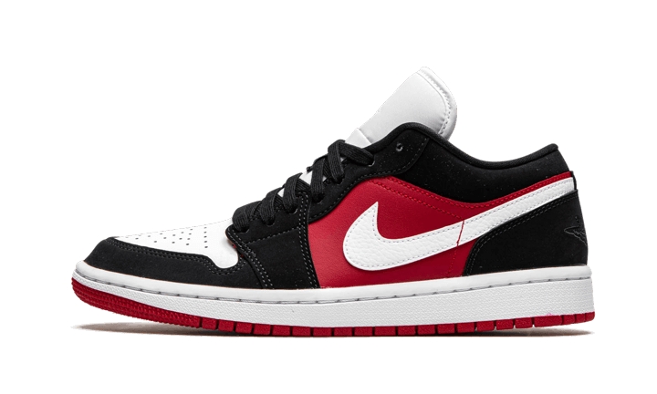 Air Jordan 1 Low Black White Gym Red - image 1