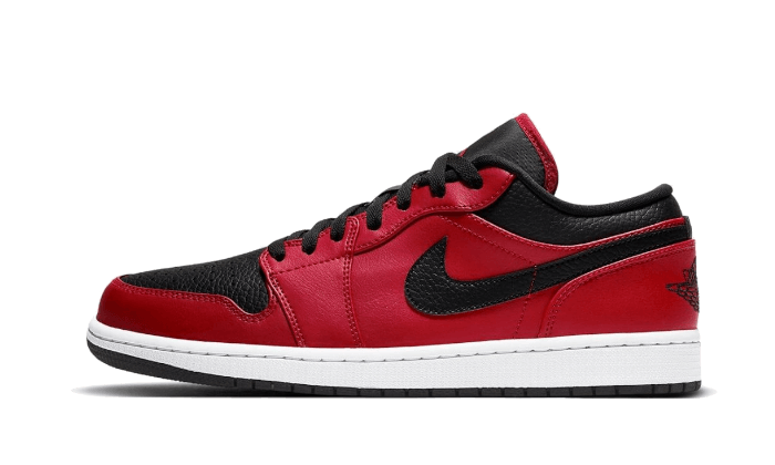 Air Jordan 1 Low Reverse Bred Pebbled Swoosh - image 1