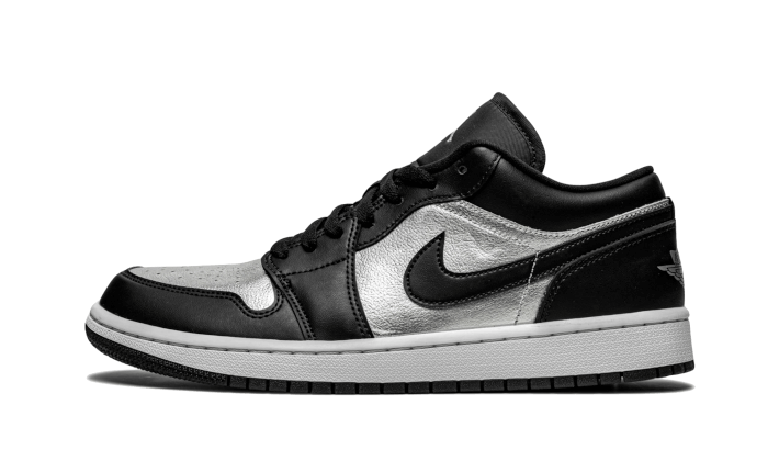 Air Jordan 1 Low Se Black Metallic Silver - image 1