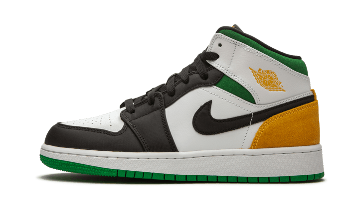 Air Jordan 1 Mid Se White Laser Orange Lucky Green - image 1