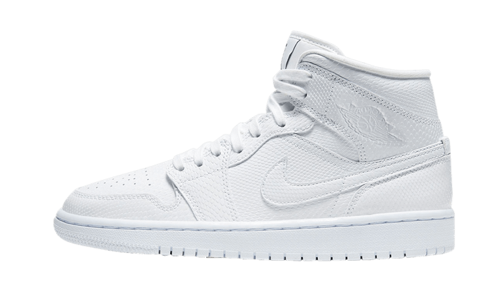 Air Jordan 1 Mid White Snakeskin - image 1