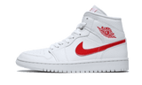 Air Jordan 1 Mid White University Red - image 1