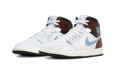 Air Jordan 1 Retro Mid SE Brown Blue Grey - image 2