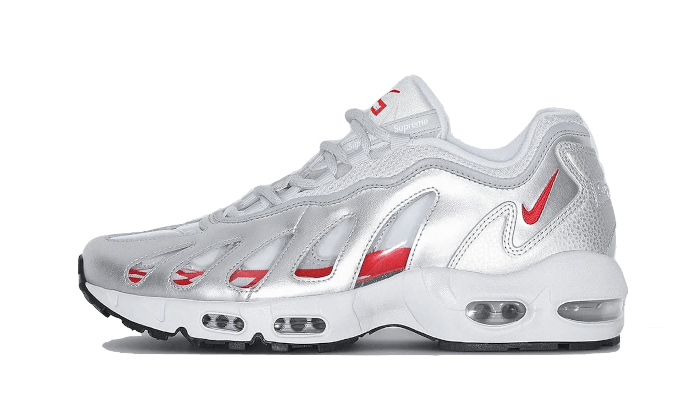 Nike Air Max 96 Metallic Silver Supreme - image 1