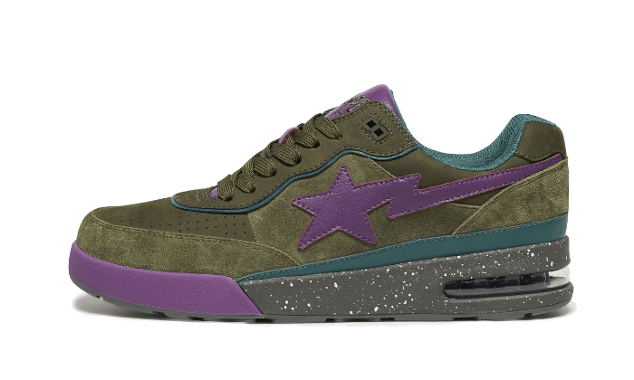 Bape Road Sta Dark Green Suede - image 1