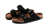 Birkenstock Arizona Suede Leather Soft Footbed Black - image 2