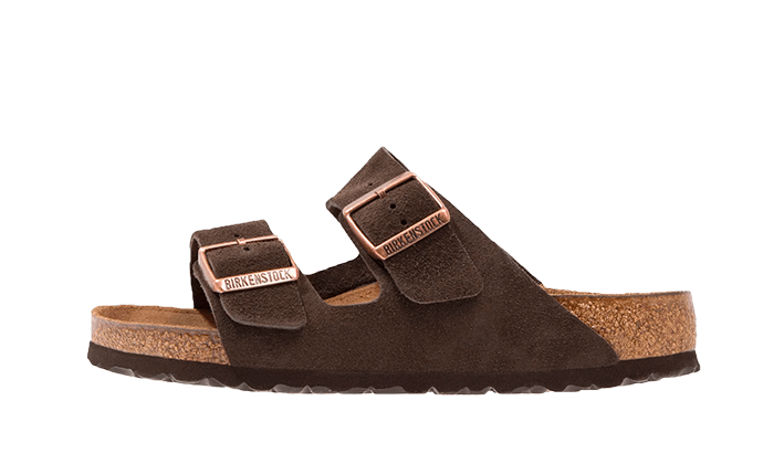 Birkenstock Arizona Suede Leather Soft Footbed Mocha - image 1