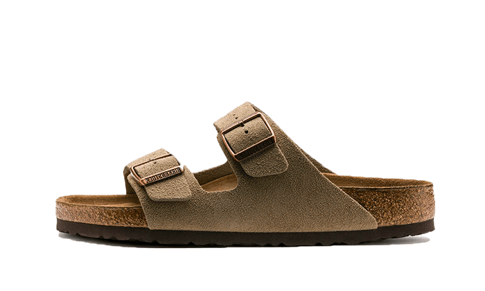 Birkenstock Arizona Suede Leather Soft Footbed Taupe - image 1