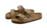 Birkenstock Arizona Suede Leather Soft Footbed Taupe - image 2