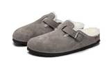 Birkenstock Boston Shearling Suede Stone Coin - image 2