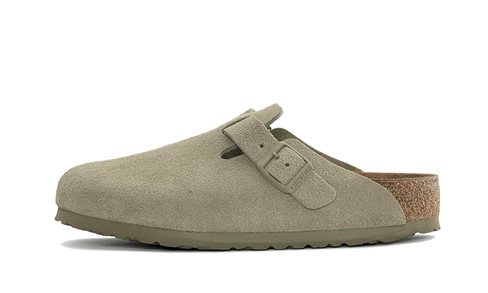 Birkenstock Boston Suede Leather Faded Khaki - image 1