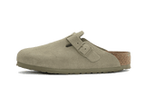 Birkenstock Boston Suede Leather Faded Khaki - image 1