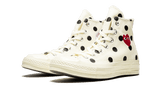 Converse Chuck Taylor All-Star 70s Hi Comme des Garçons PLAY Polka Dot White - image 2