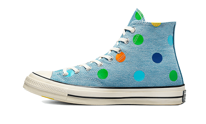 Converse Chuck Taylor All-Star 70s Hi Golf Wang Denim Polka Dots - image 1
