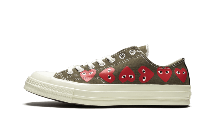 Converse Chuck Taylor All-Star 70s Ox Comme des Garçons PLAY Multi Heart Green - image 1