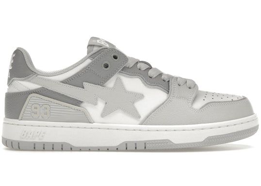 A Bathing Ape Sk 8 Sta#5 White Grey - image 1