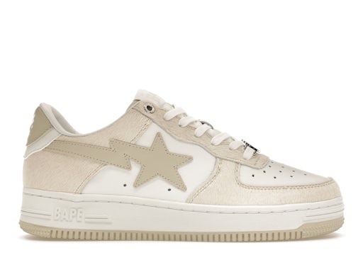 A Bathing Ape Bape Sta Beige Calf Hair - image 1