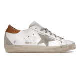 Golden Goose Super-Star White Vacchetta Tan Grey Suede Patch (Women's) - image 1