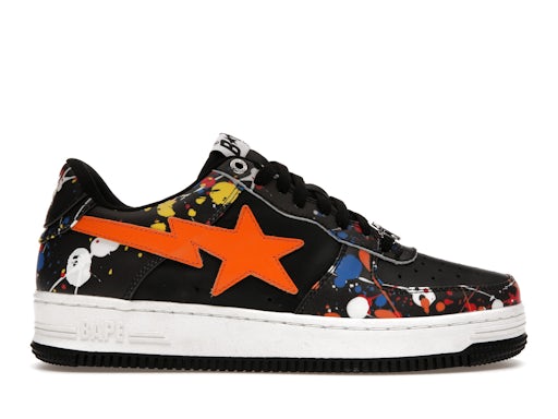 A Bathing Ape Bape Sta Paint Splatter Black - image 1