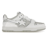 A Bathing Ape Bape SK 8 Sta White Silver Grey - image 1