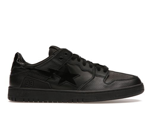 A Bathing Ape Bape SK 8 Sta Triple Black Patent Leather Sta Logo - image 1