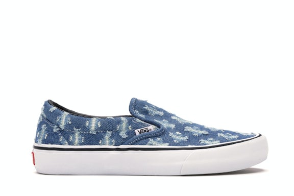 Vans Slip-On Supreme Hole Punch Denim Blue - image 1