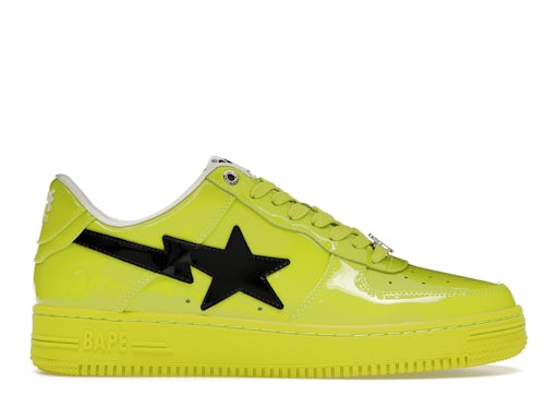 A Bathing Ape Bape Sta#2 Yellow Patent - image 1