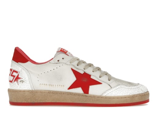 Golden Goose Ball-Star Low White Red - image 1