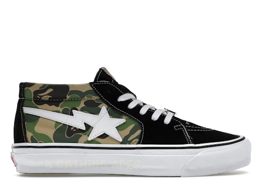 Vans LX Sk 8-Mid Bape ABC Camo Black Green - image 1