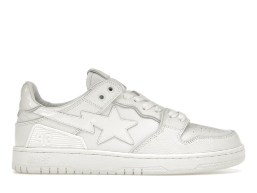 A Bathing Ape Bape SK 8 Sta Triple White Patent Leather Sta Logo - image 1