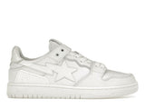 A Bathing Ape Bape SK 8 Sta Triple White Patent Leather Sta Logo - image 1