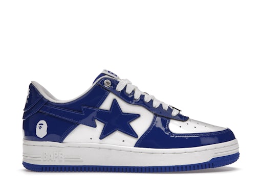 A Bathing Ape Bape Sta Patent Leather White Blue (2023) - image 1