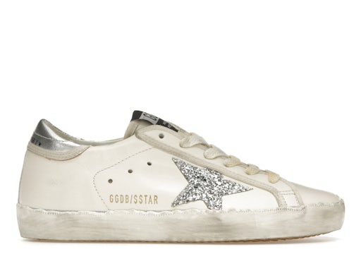 Golden Goose Super-Star White Silver Glitter (Women's) - image 1