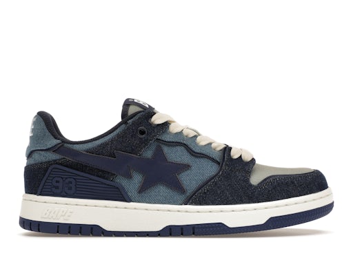 A Bathing Ape Sk 8 Sta Indigo Denim - image 1
