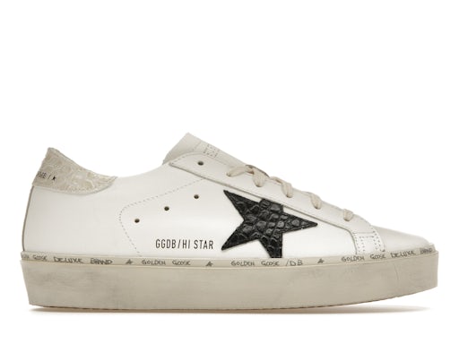 Golden Goose Hi Star White Black Star (Women's) - image 1