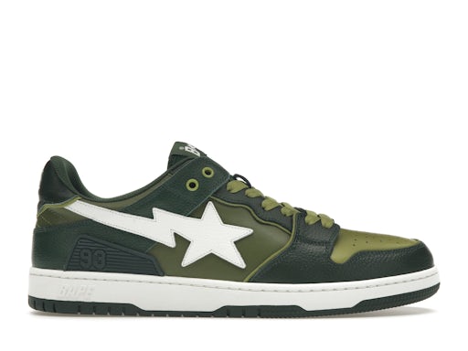 A Bathing Ape Bape SK 8 Sta Green White - image 1