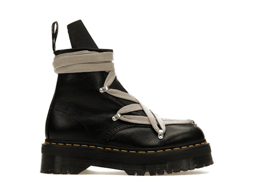 Dr. Martens 1460 Quad Leather Sole Pentagram Wrap Lace Boot Rick Owens Black - image 1