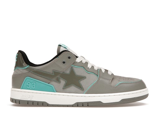A Bathing Ape Bape SK 8 Sta Grey Turquoise - image 1